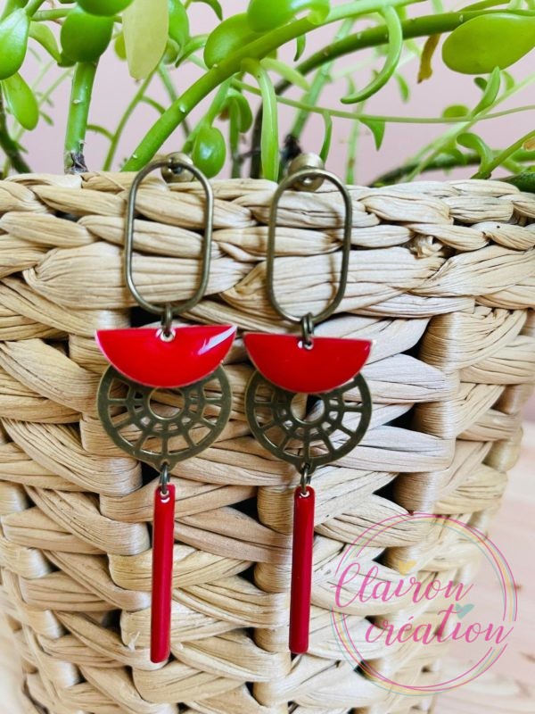 Boucles Noémie Rouge
