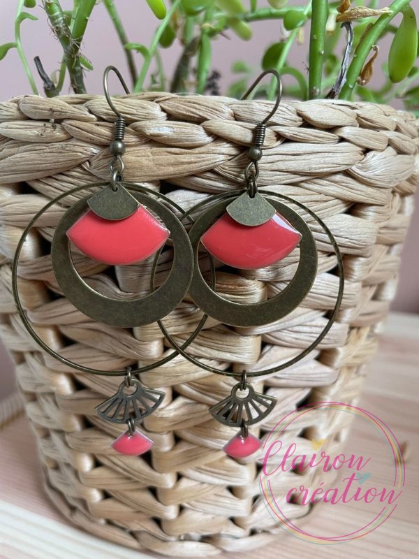 Boucles Camille Corail