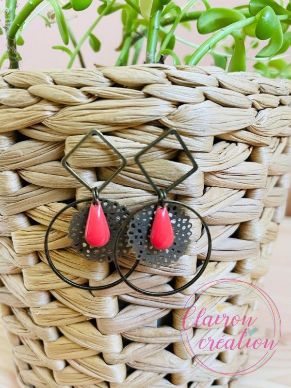 Boucles Lea Framboise
