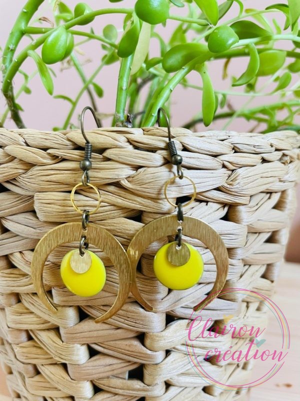 Boucles Elise Jaune