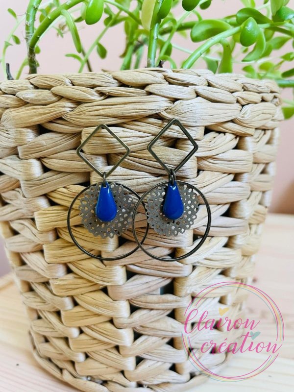 Boucles Lea Bleu Marine