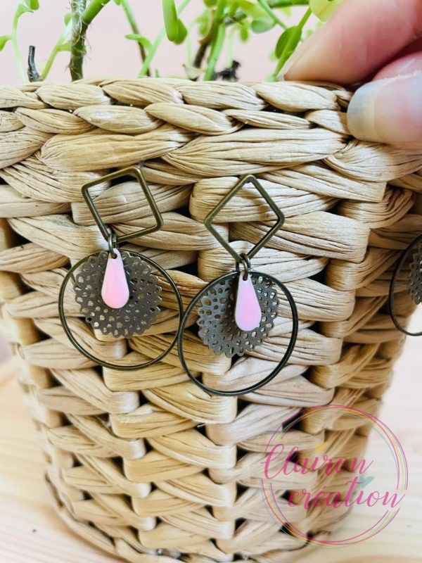 Boucles Lea Rose Pâle