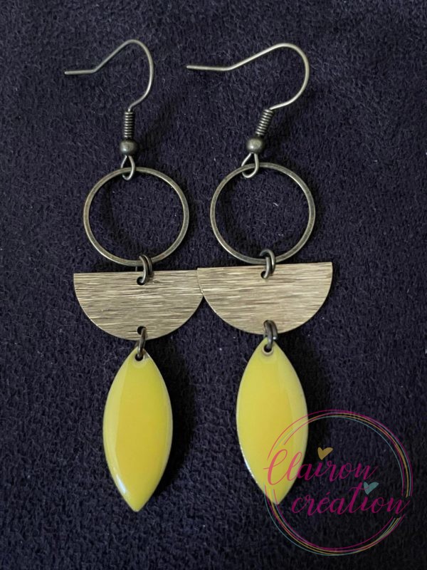 Boucles Aline Jaune