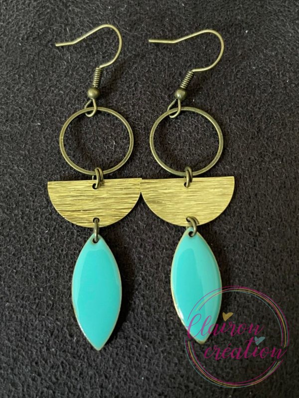 Boucles Aline Bleu Ciel