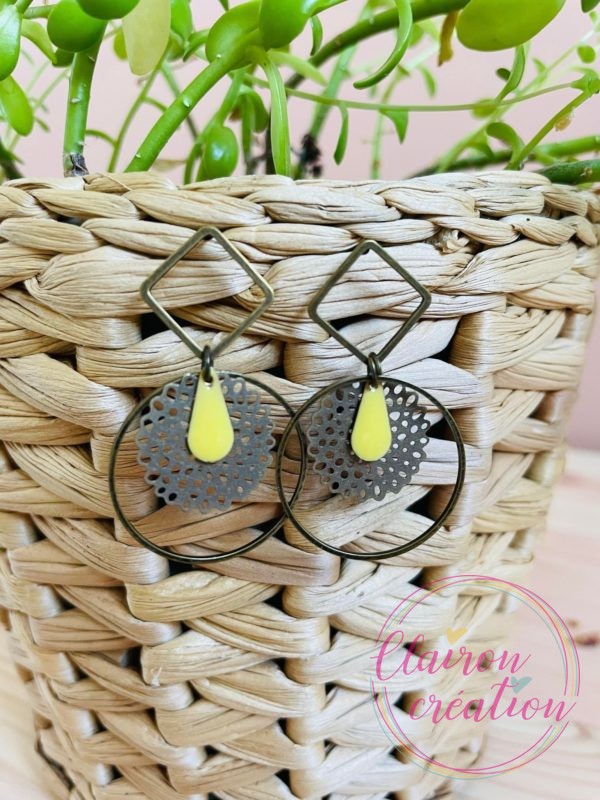 Boucles Lea Jaune