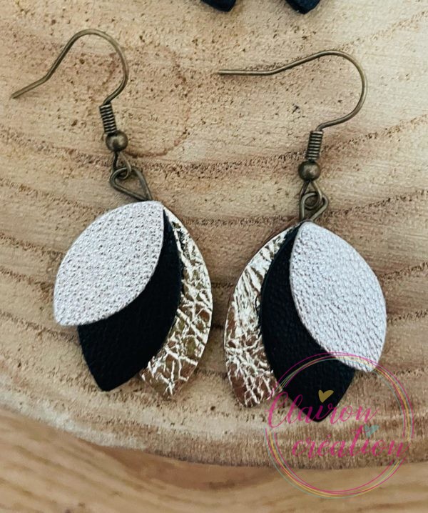 Boucles en CUIR Dorées (90) – Image 2
