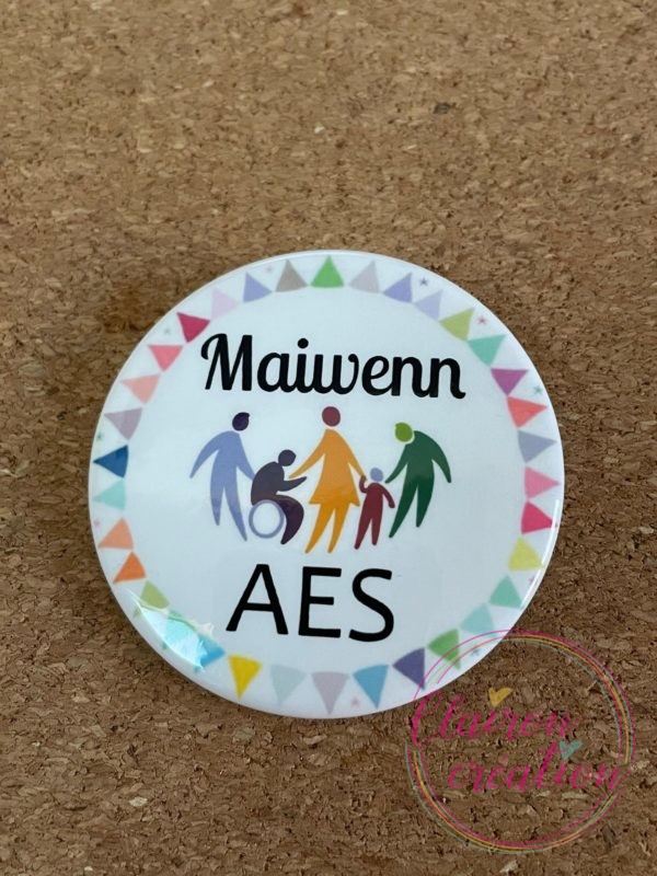 Badge AES + prénom