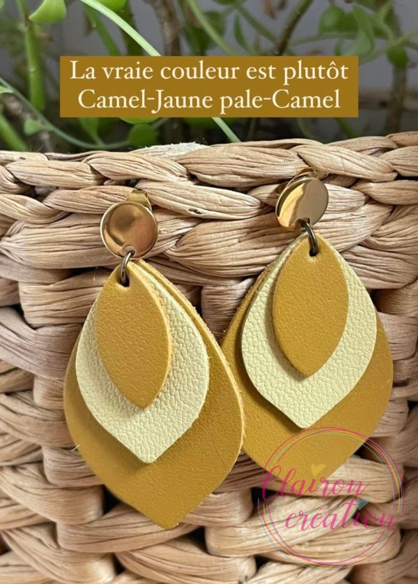Boucles en feuilles de CUIR (49)
