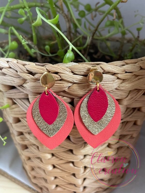 Boucles en feuilles de CUIR (51)