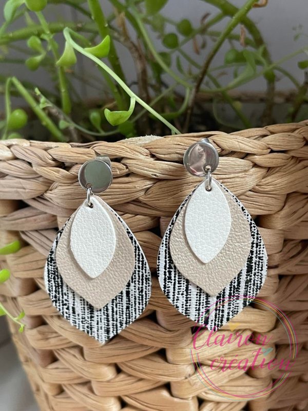 Boucles en feuilles de CUIR (57)
