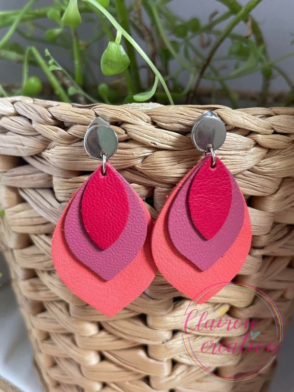 Boucles en feuilles de CUIR (59)