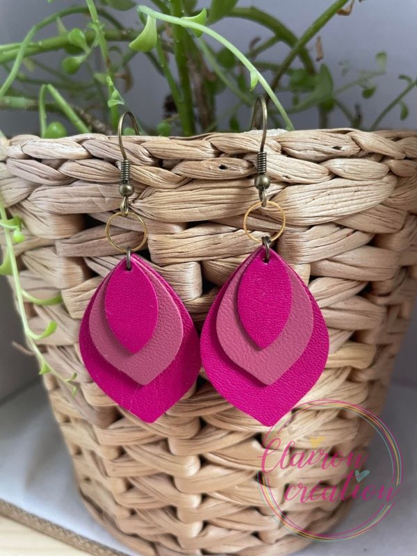 Boucles en feuilles de CUIR (61)