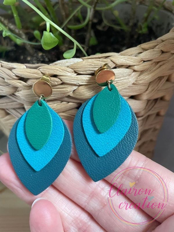 Boucles en feuilles de CUIR (62)