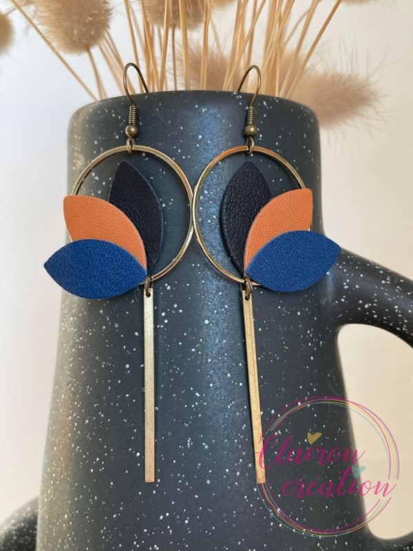 Boucles en CUIR Dorées (88)