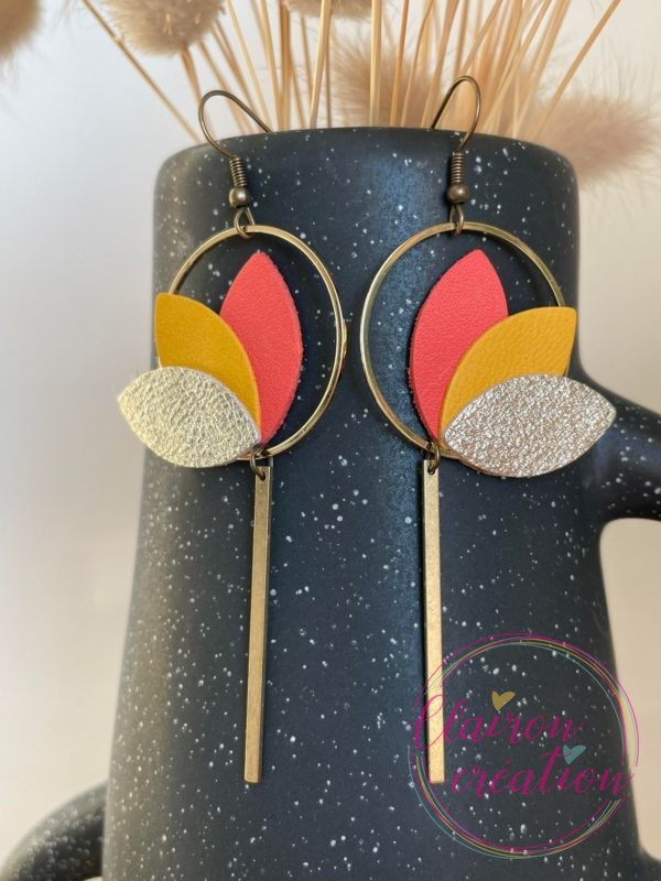 Boucles en CUIR Dorées (82)