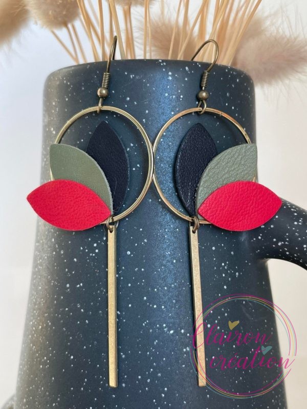 Boucles en CUIR Dorées (81)