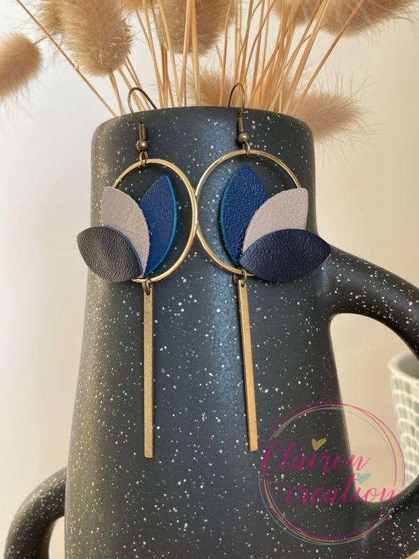 Boucles en CUIR Dorées (77)