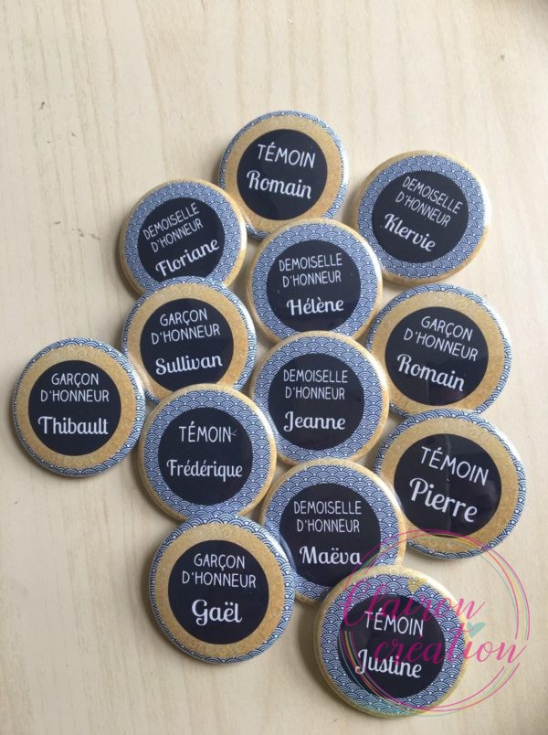 Badge (ou autre) pour un évènement (Mariage) (9)