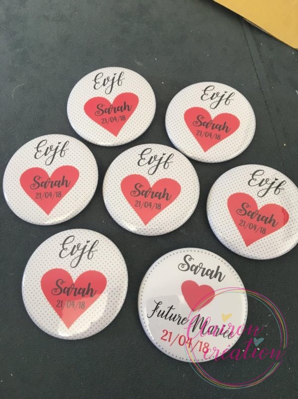 Badge (ou autre) pour un évènement (Mariage) (10)
