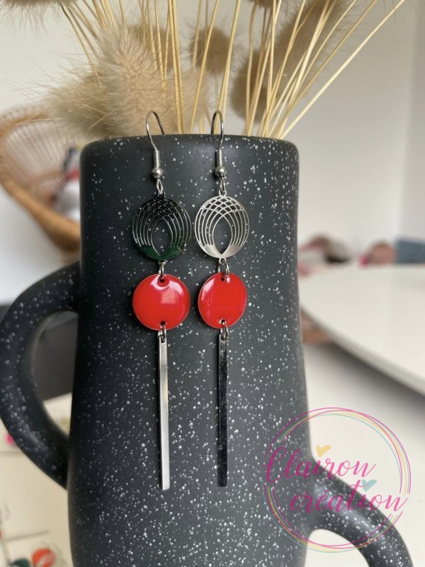 Boucles Nina Rouge