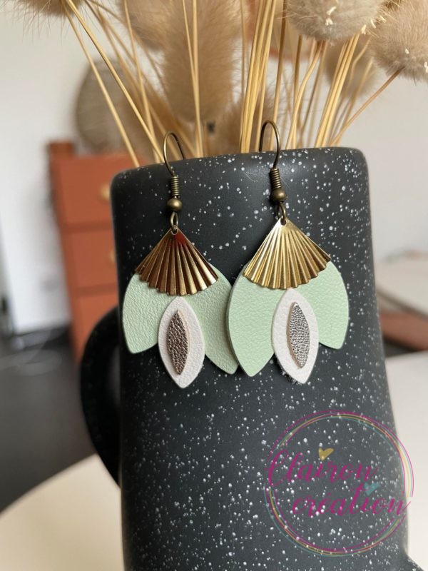 Boucles en CUIR Dorées (94)