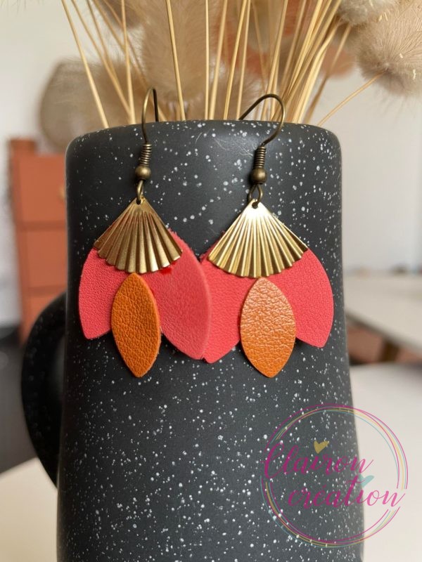 boucles en CUIR Dorées (97)