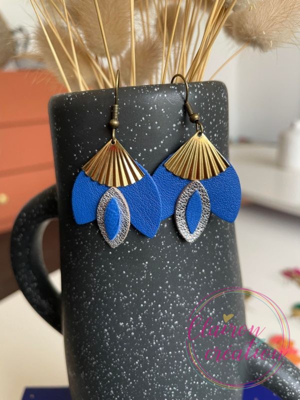 boucles en CUIR Dorées (98)