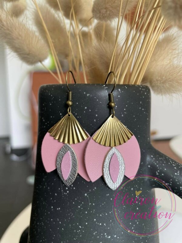 boucles en CUIR Dorées (118)