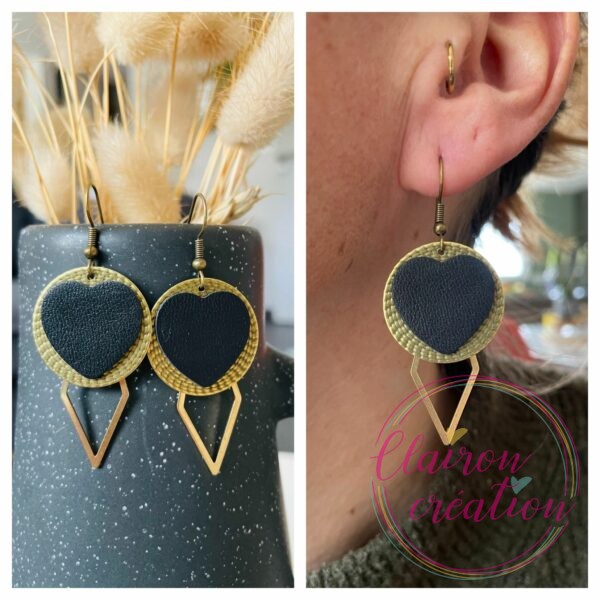 Boucles Coeur Dorées