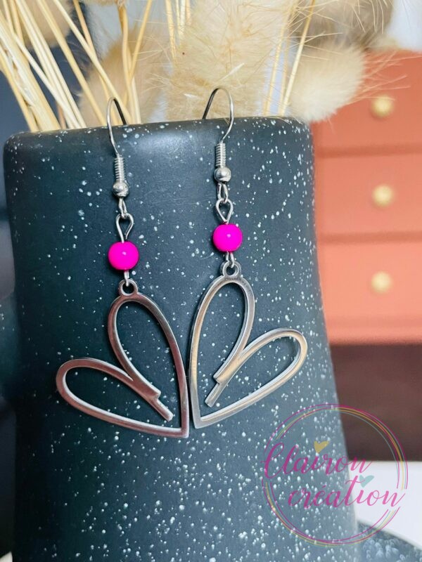 Boucles Coeur Argentées (2)