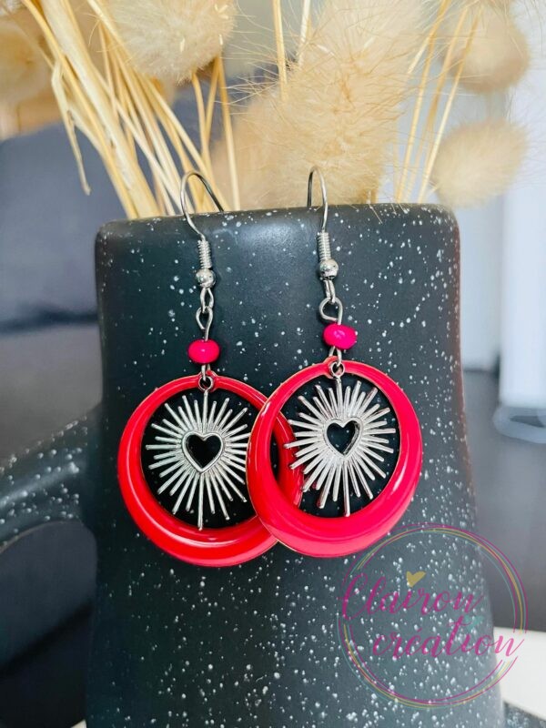 Boucles Coeur Argentées (10)