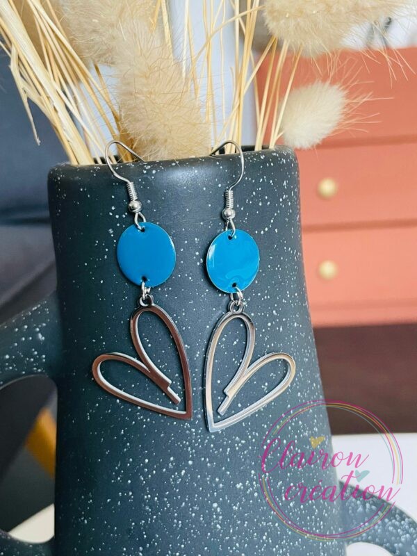 Boucles Coeur Argentées (4)