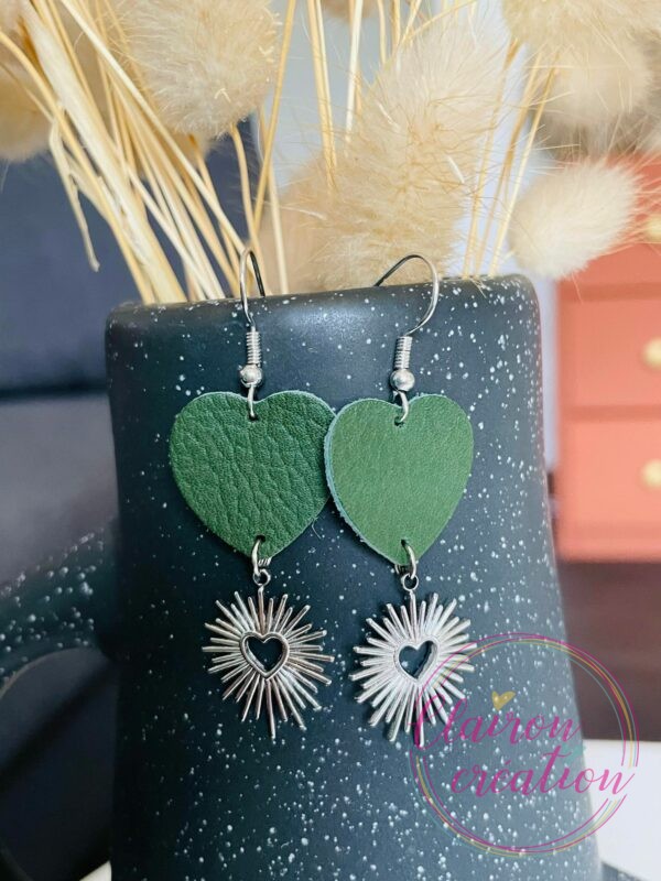 Boucles Coeur Argentées (8)