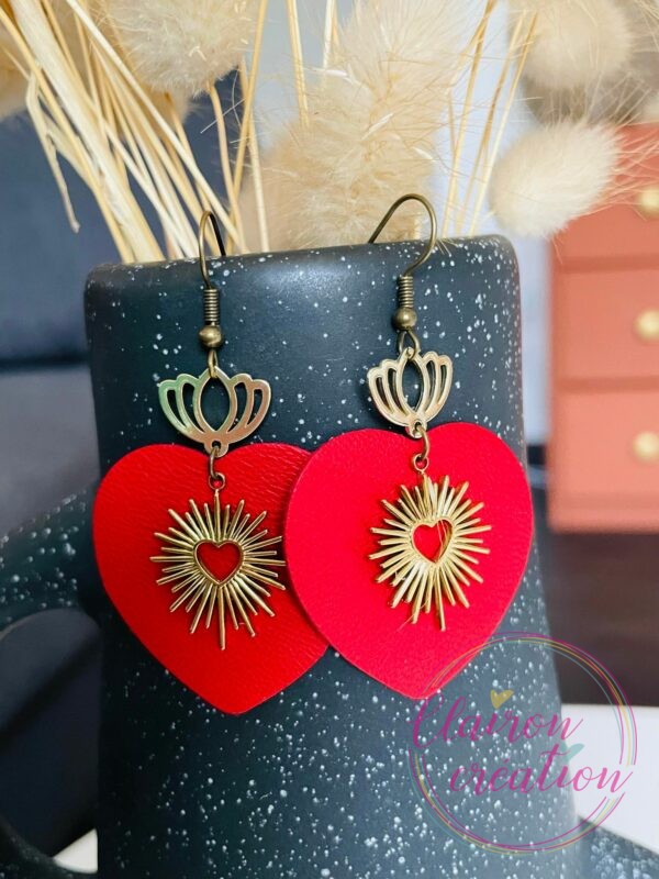 Boucles Coeur Cuirs (6)