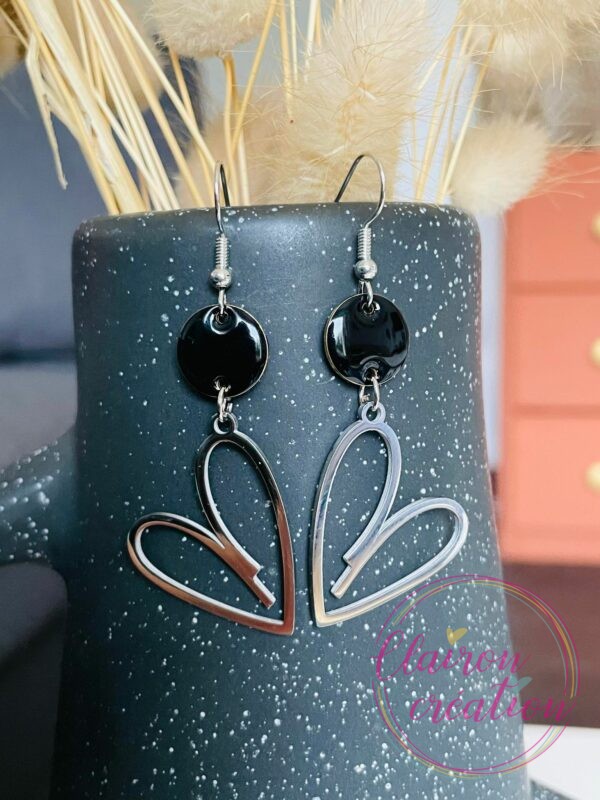 Boucles Coeur Argentées (6)