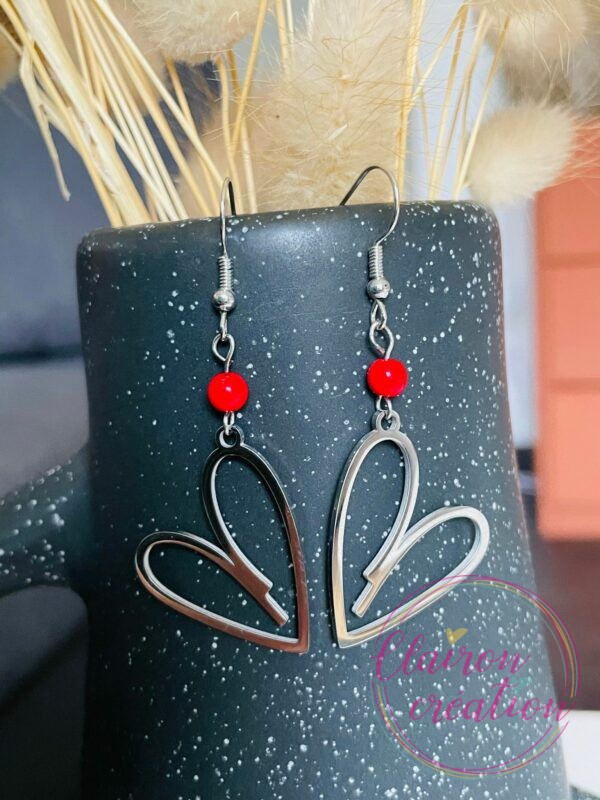 Boucles Coeur Argentées (3)