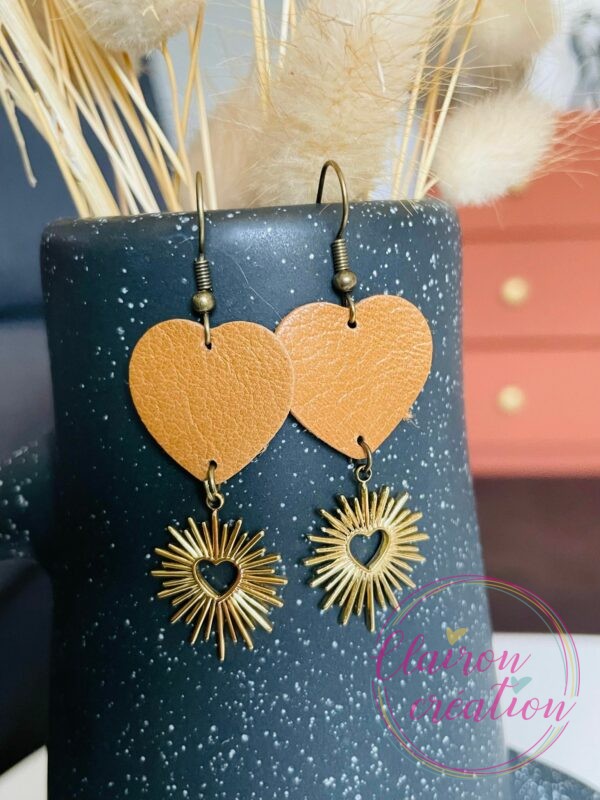 Boucles Coeur Dorées (6)