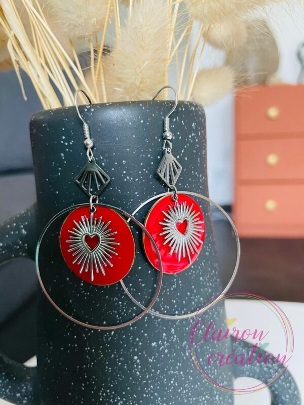 Boucles Coeur Argentées (15)