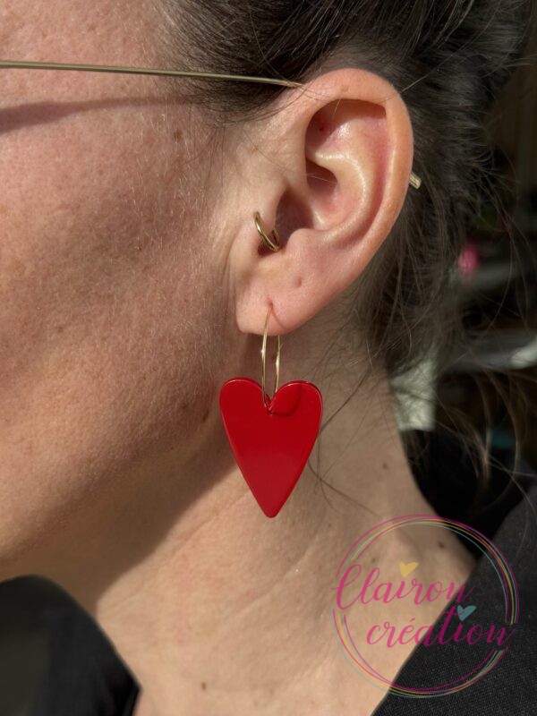Boucles Amour Coeur acétate (7)