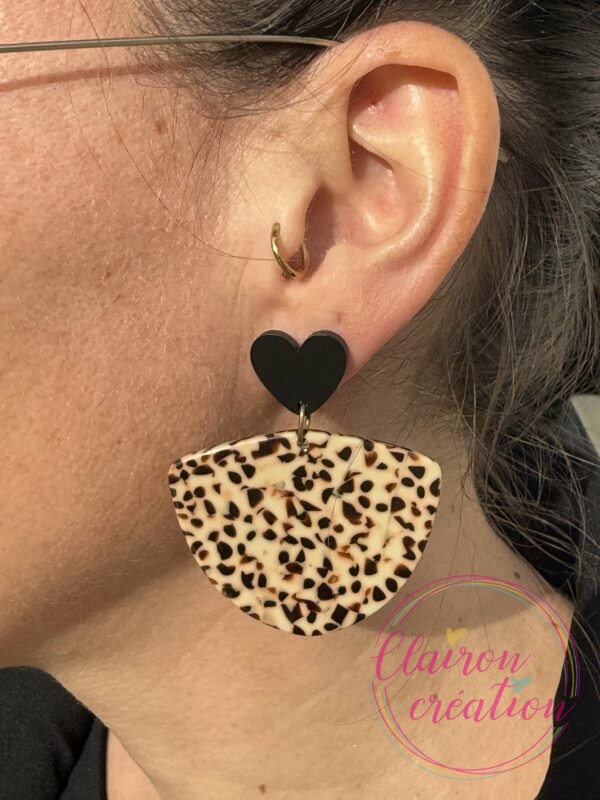 Boucles Amour Coeur acétate (11)