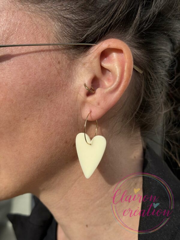 Boucles Amour Coeur acétate (15)