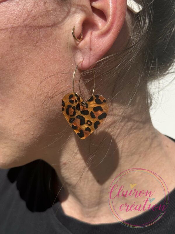 Boucles Amour Coeur acétate (34)