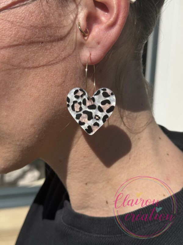 Boucles Amour Coeur acétate (35)