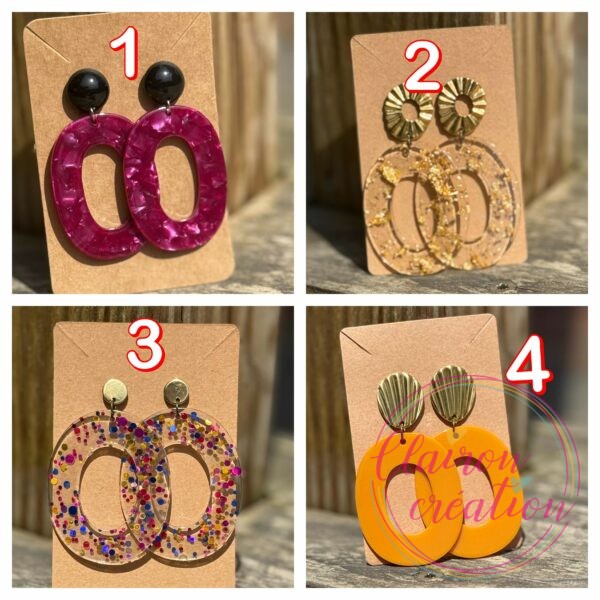 Boucles acétate au choix (65)