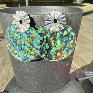 Boucles acétate Paillettes (1)