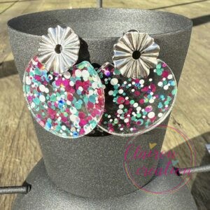 Boucles acétate Paillettes (4)