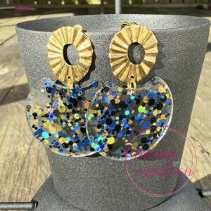 Boucles acétate Paillettes (5)