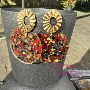 Boucles acétate Paillettes (8)