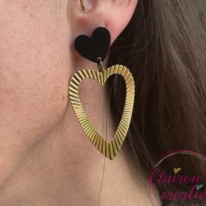 Boucles Amour Coeur Doré (73)