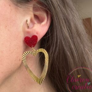 Boucles Amour Coeur Doré (72)